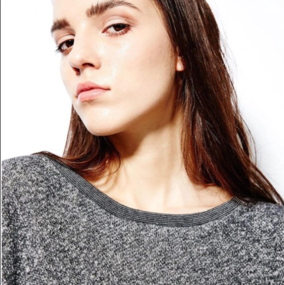 Devlyn Van Loon Salt & Pepper Raglan Sweater (S)